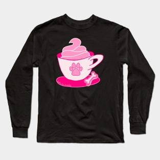 Puppuccino Dog Coffee Pup Cup Long Sleeve T-Shirt